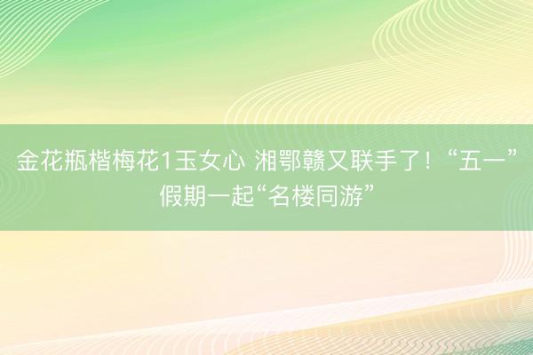 金花瓶楷梅花1玉女心 湘鄂赣又联手了！“五一”假期一起“名楼同游”