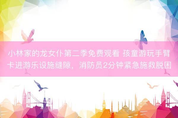 小林家的龙女仆第二季免费观看 孩童游玩手臂卡进游乐设施缝隙，消防员2分钟紧急施救脱困