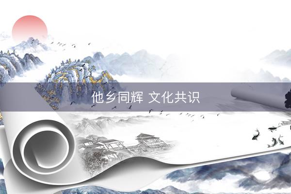 他乡同辉 文化共识