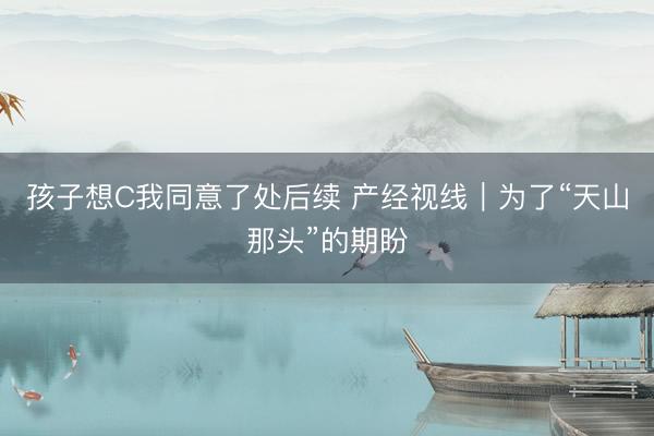 孩子想C我同意了处后续 产经视线｜为了“天山那头”的期盼