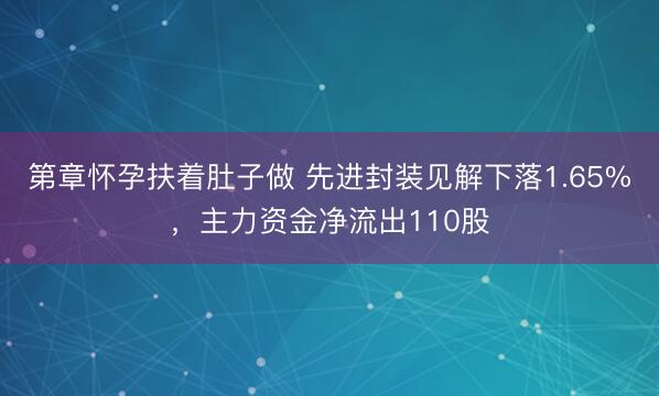 第章怀孕扶着肚子做 先进封装见解下落1.65%，主力资金净流出110股